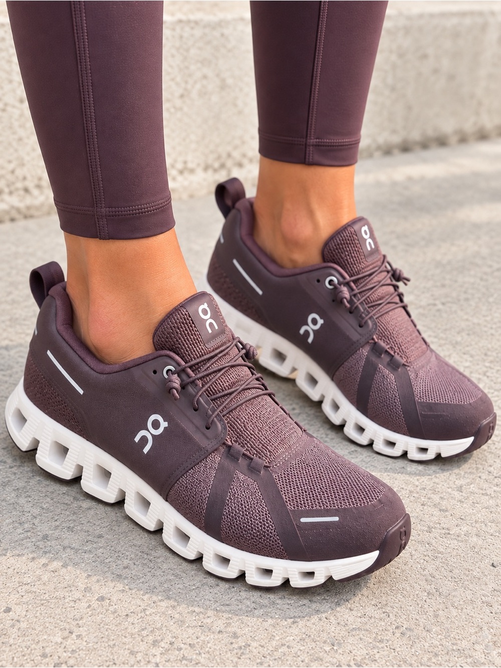 On Cloud 5 Burgundy Women’s Running/Walking Sneakers